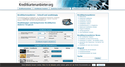 Desktop Screenshot of kreditkartenanbieter.org